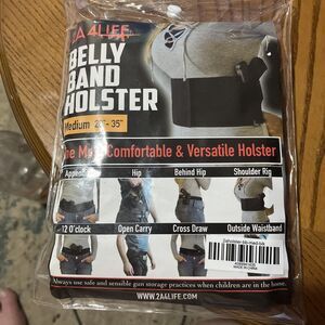 2A 4Life Conceal Carry Belly Band Holster Medium 28"-35'' Black  Open Box